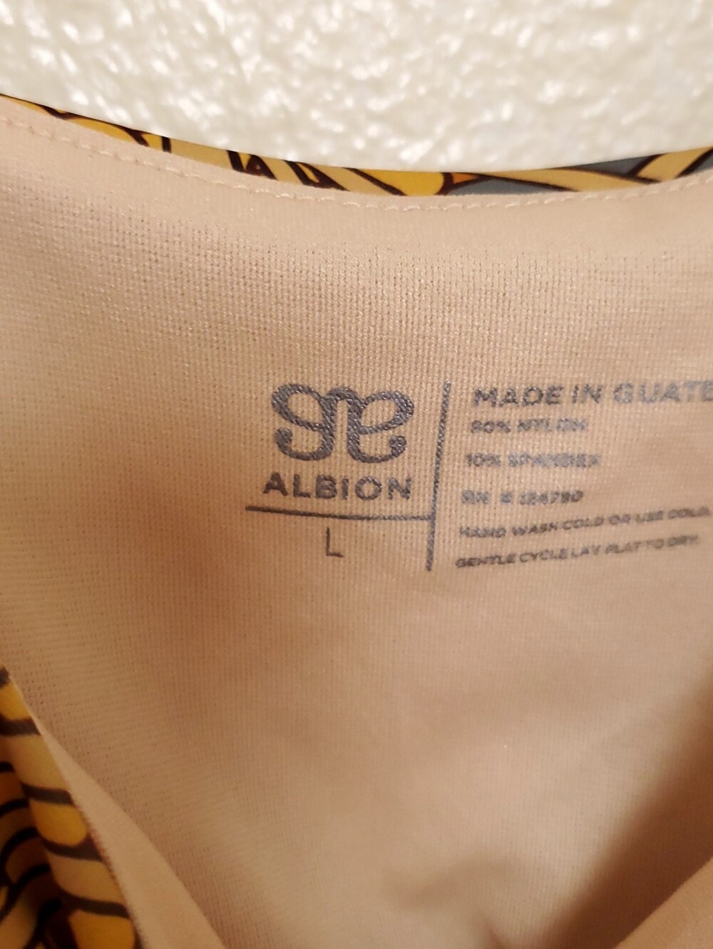 ALBION Golden Hour Olivia Mustard Yellow Two Piece Swimsuit Bikini Top & Bottom - Picture 4 of 10